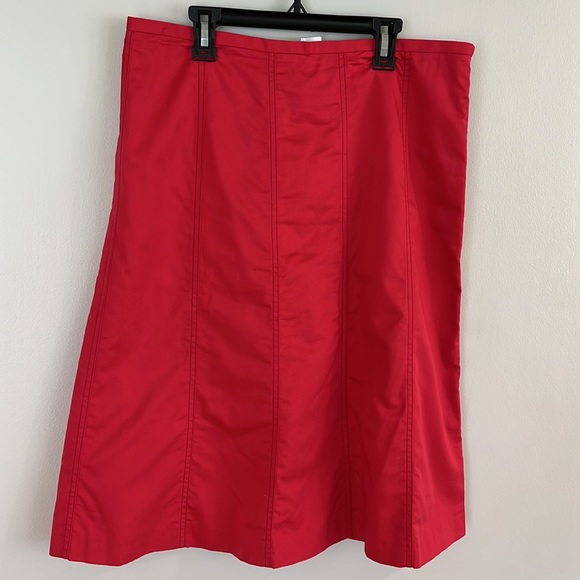 J. Crew 2000’s coral cotton a line skirt size 12 - Picture 3 of 10